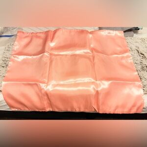Coral Satin Pillowcase / Shiny Coral Bedding Accent
